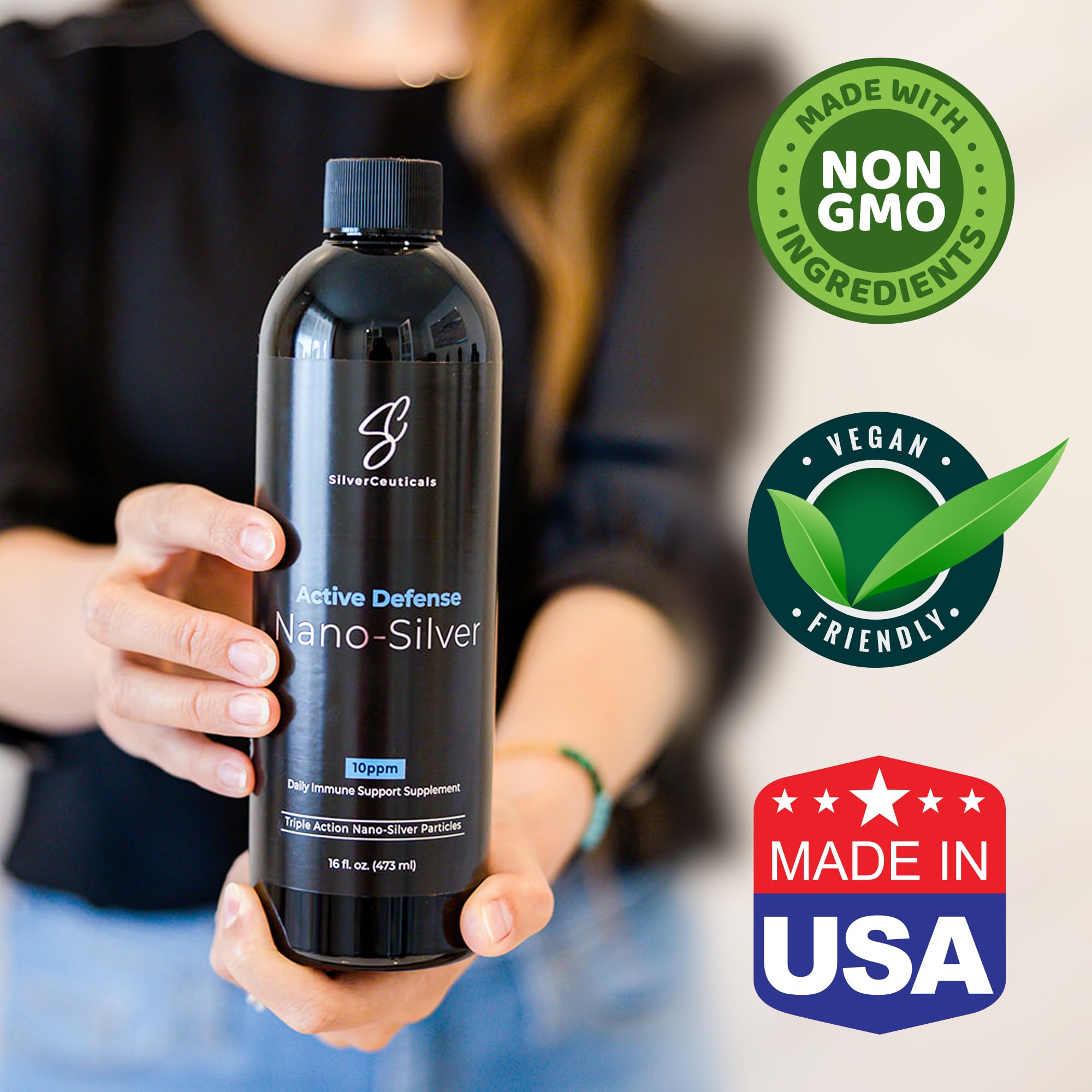 SilverCeuticals third-party-tested seal communicates independent quality.