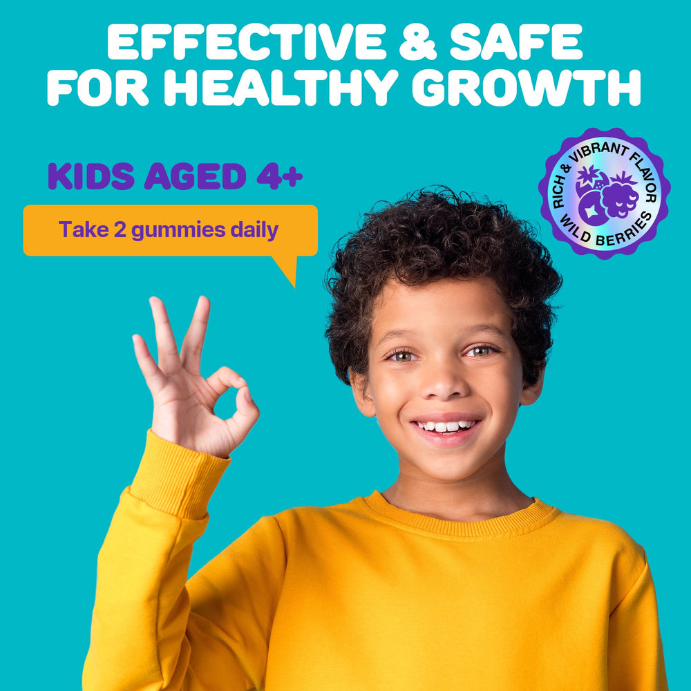 SILVERPEAKS kid-friendly fruit-flavored gummies with pleasant taste