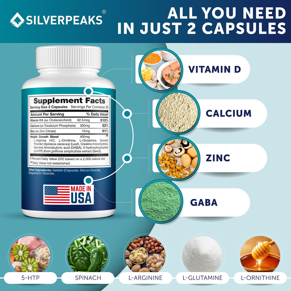 Silverpeaks spinach-leaf powder visible for balanced daily nutrition