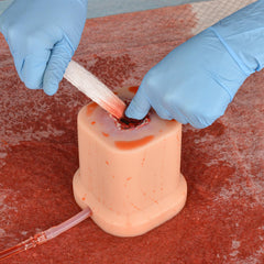 SimCoach Wound Packing Trainer Kit hands-on training session