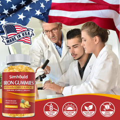 Simhould iron gummies pineapple flavor makes daily routine tastier