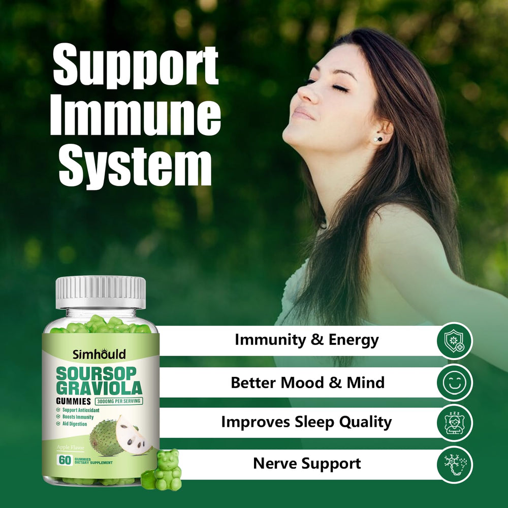 Simhould Soursop Graviola Gummies vegan pectin-based formula