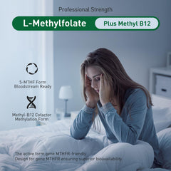Simlike Active Folate bottle pour showing easy daily capsule access