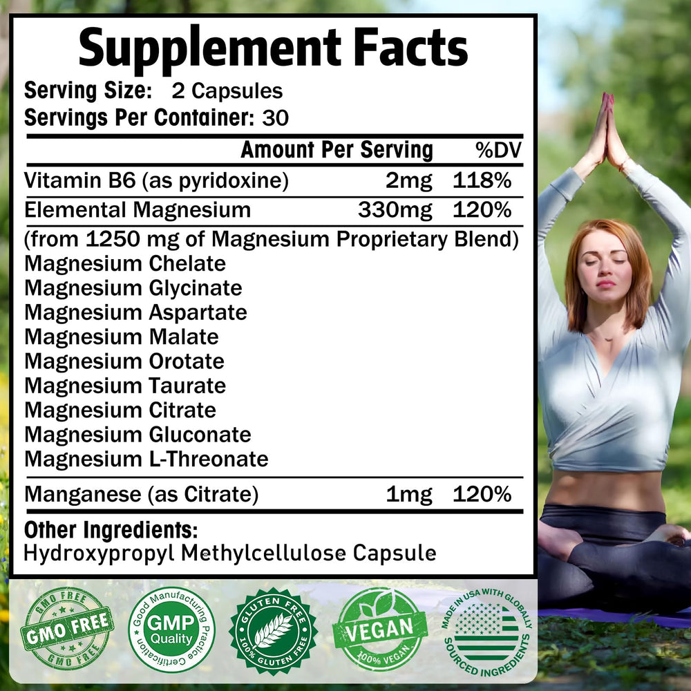Simlike nine-forms magnesium infographic communicates absorption benefits.