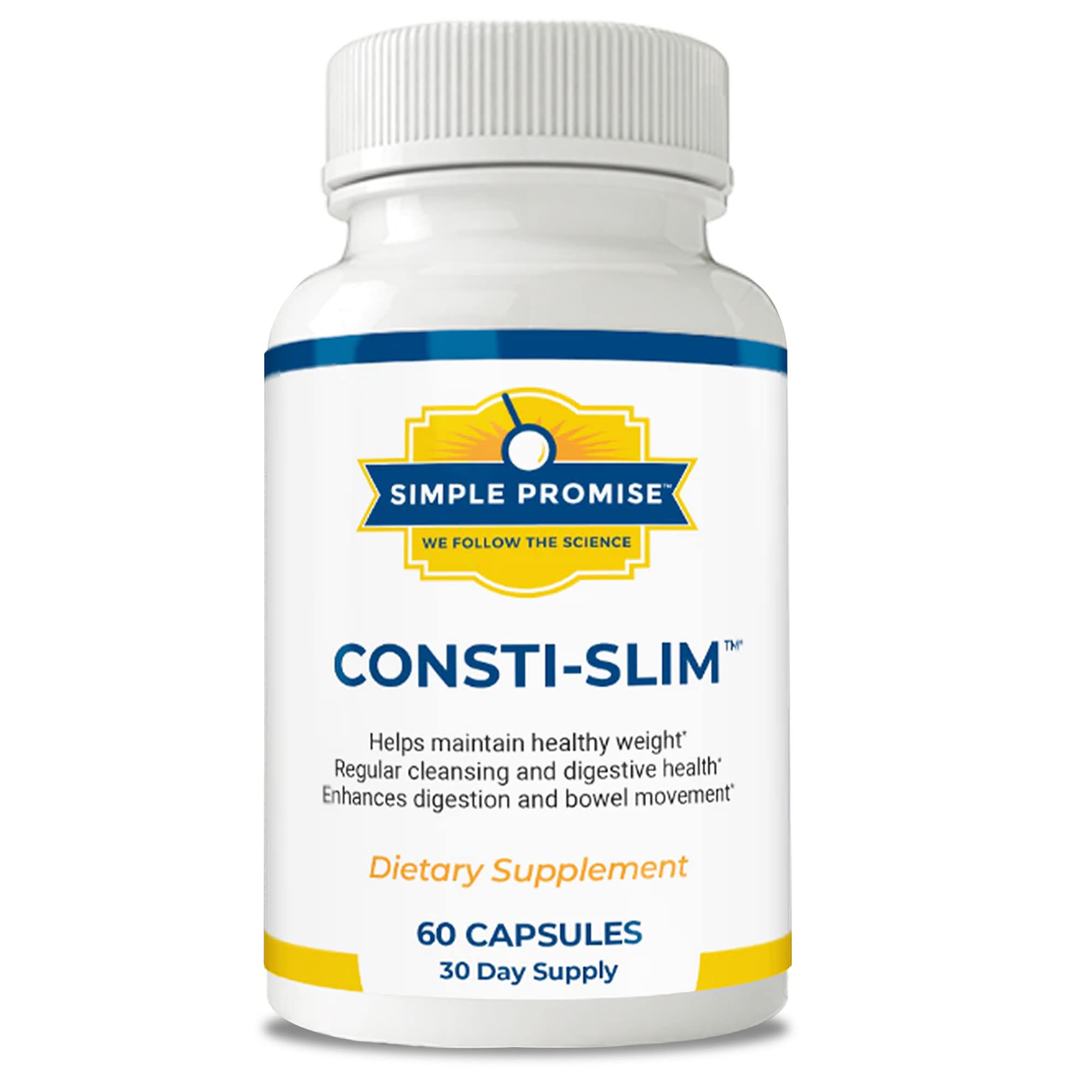 Simple Promise Consti-Slim bottle front for daily digestive support