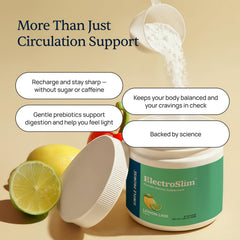 Ingredients label close-up highlighting organic electrolytes and zero sugar.