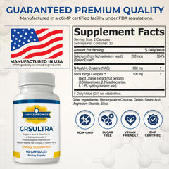Two capsules from Simple Promise GRS Ultra shown for easy daily dosing.