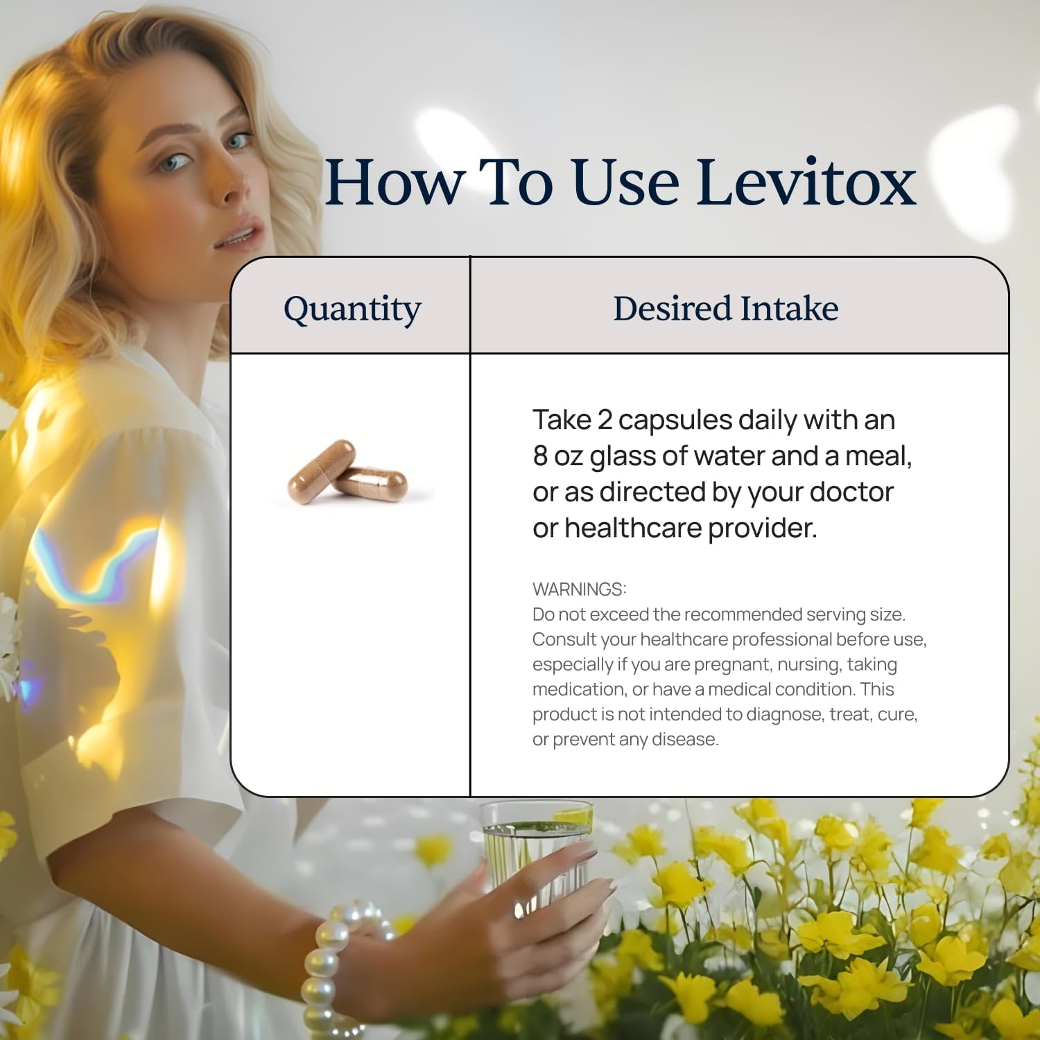 Simple Promise Levitox packaging box showcasing branding