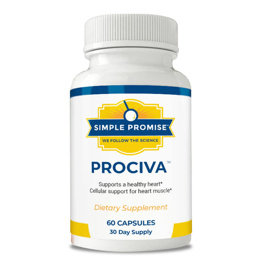Simple Promise Prociva bottle front suggesting daily heart health support