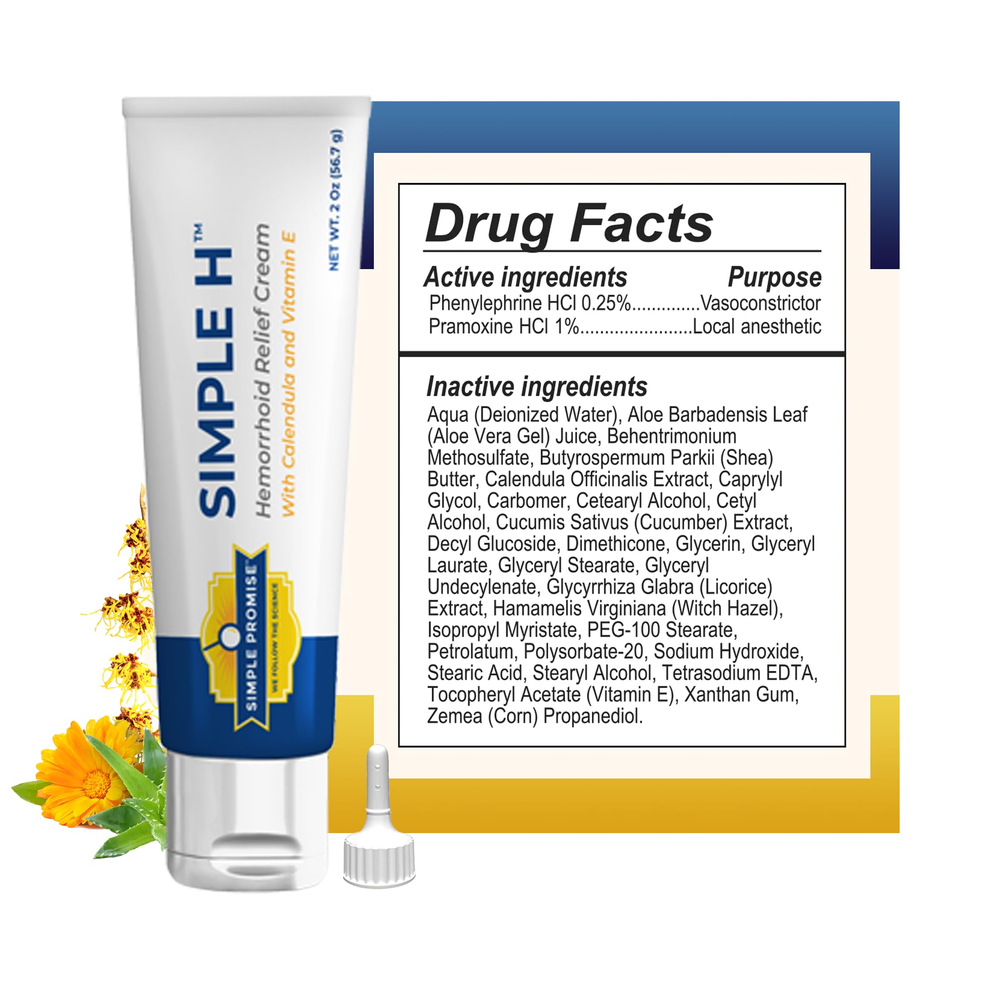 Simple Promise Simple H applicator tip for precise use.