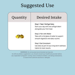 Certificate-like testing label indicating potency and purity.