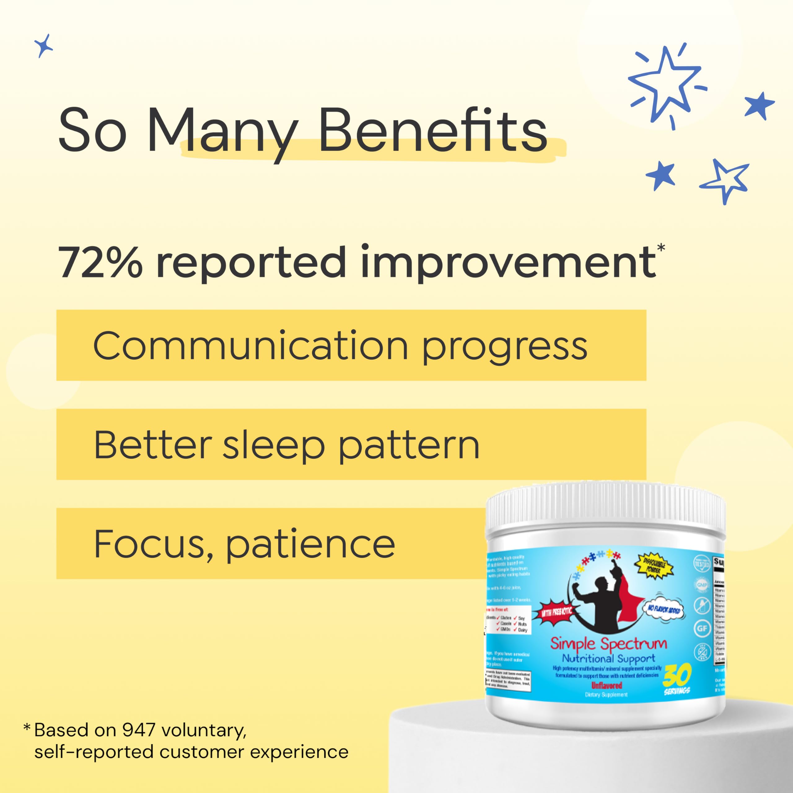 Simple Spectrum smoothie serving presents kid-friendly nutrition option.