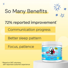 Simple Spectrum smoothie serving presents kid-friendly nutrition option.