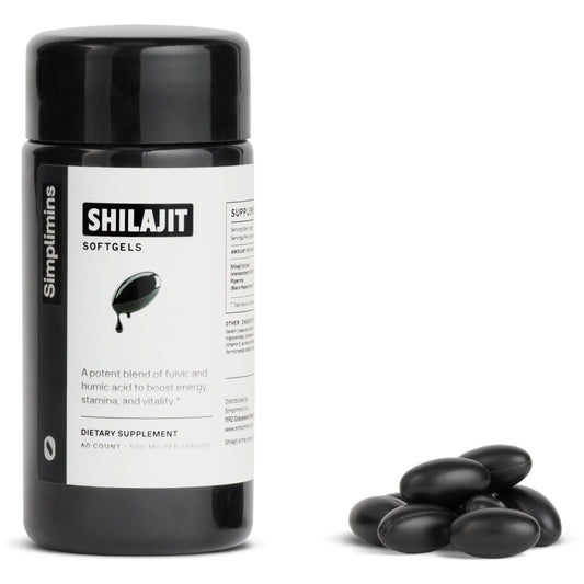 Simplimins softgel pour demonstrates easy dosing and mess-free use.