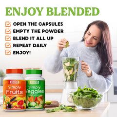 Simply Nature's Pledge bottle on kitchen counter for a daily wellness routine