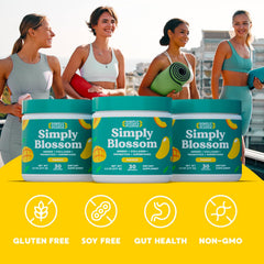 Simply Nature's Pledge Simply Blossom digestive enzymes and dairy-free probiotics blend for gut balance