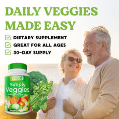 Simply Nature's Pledge vegetable and fruit snapshot communicates natural nutrition