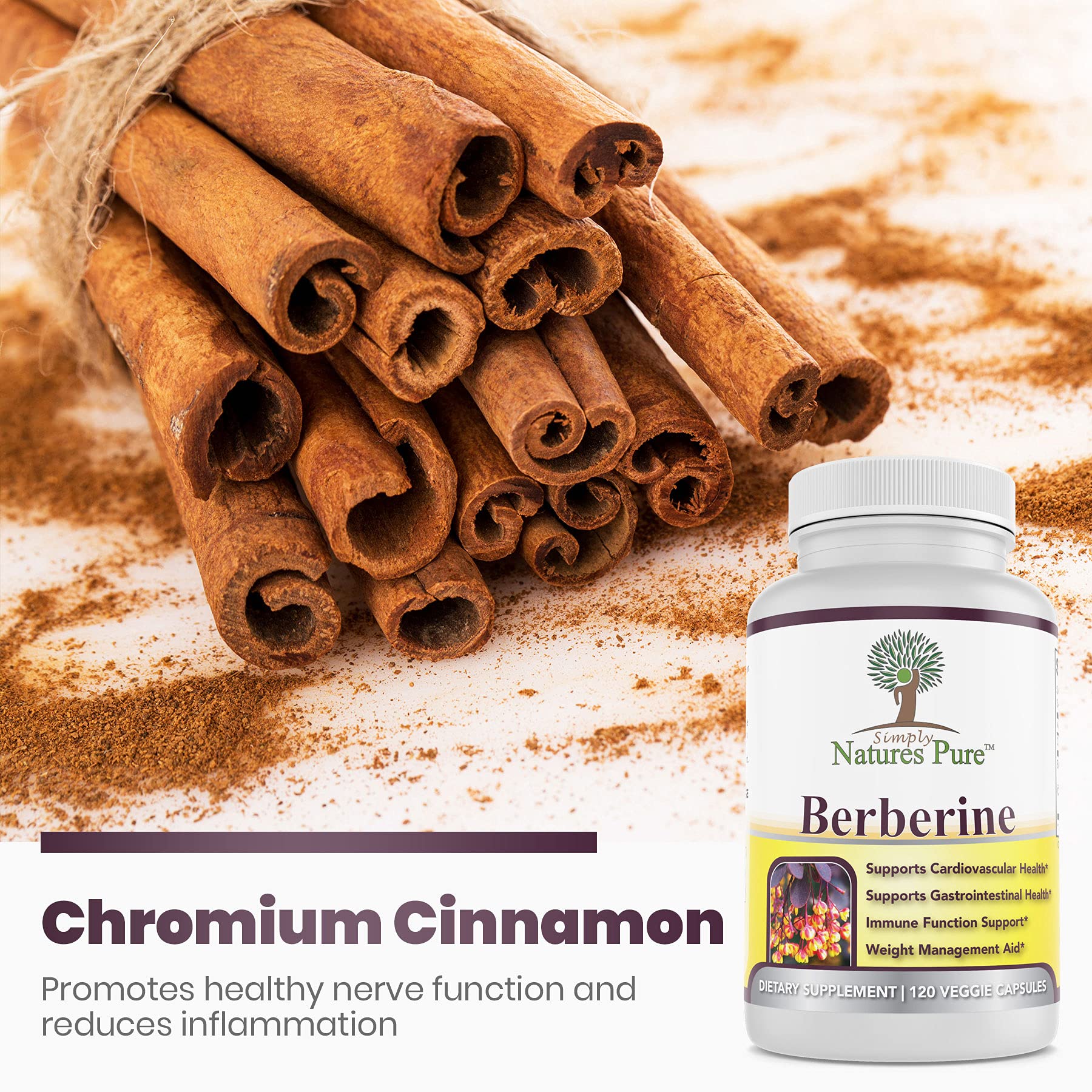 Heart and circulation cue with Simply Nature's Pure berberine.