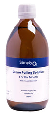 Simply O3 ozone olive oil pulling bottle pour for fresh breath and daily oral care