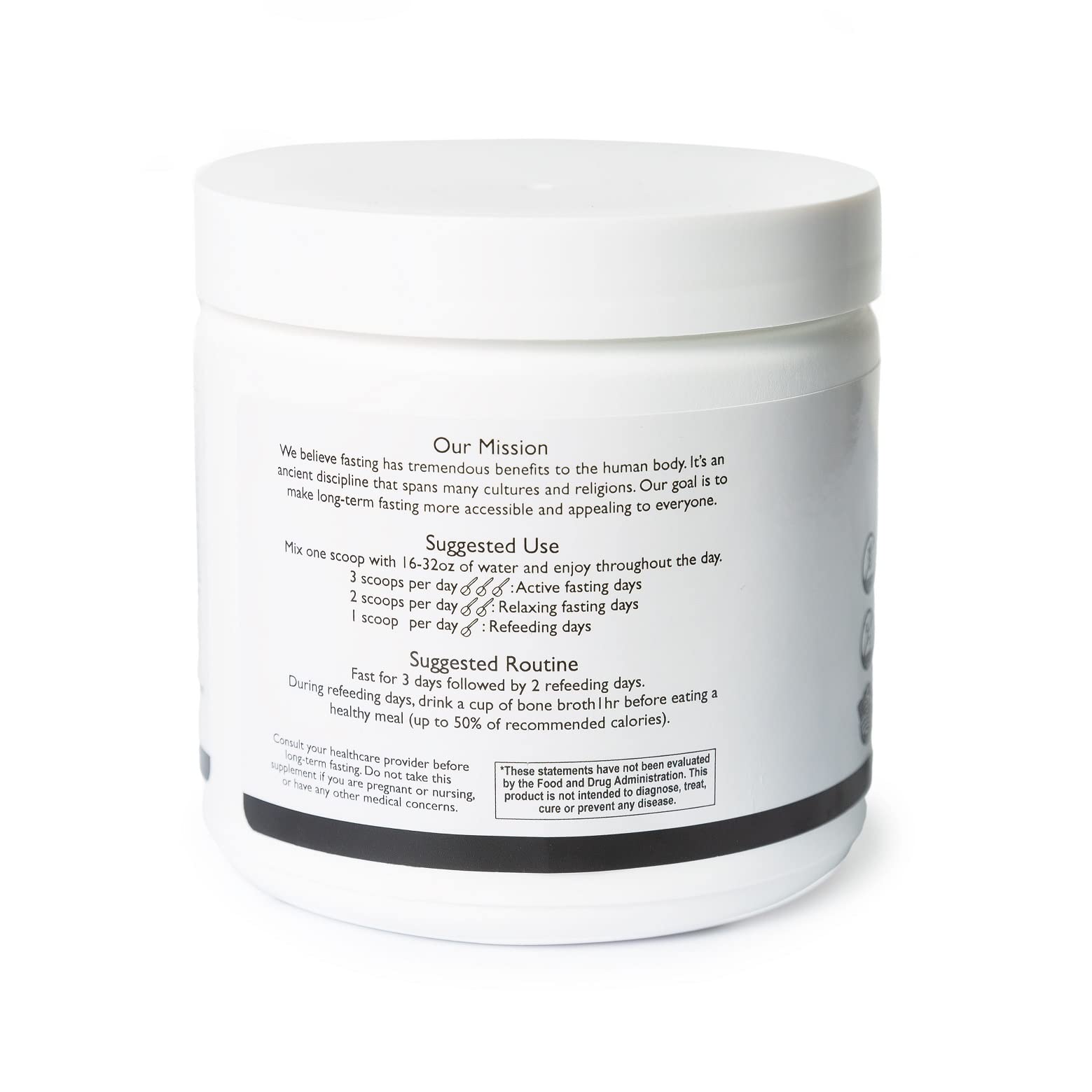 Simply Primal Waterfast ingredients featuring pink Himalayan salt.