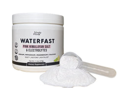 Simply Primal Waterfast Lemon Lime glass serving for easy hydration.