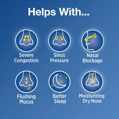 Simply Saline Nasal Mist clears mucus for easier breathing