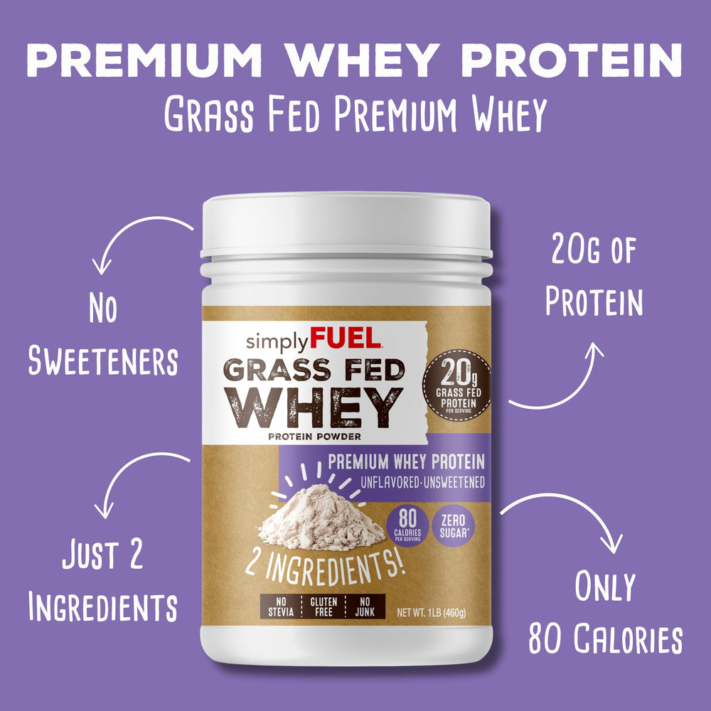 Two-ingredient SimplyFUEL formula label highlights purity and simplicity.