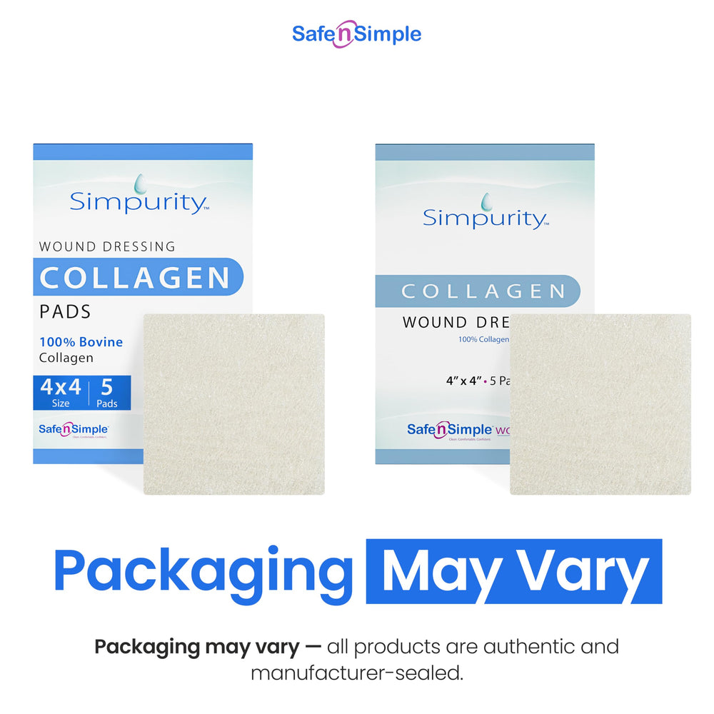 Simpurity collagen pad soft-gel texture provides comfortable wear on wounds.