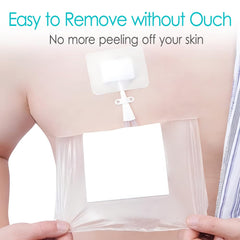SinaiSea central line chest port shower cover with non-stick center pad protects sensitive skin.