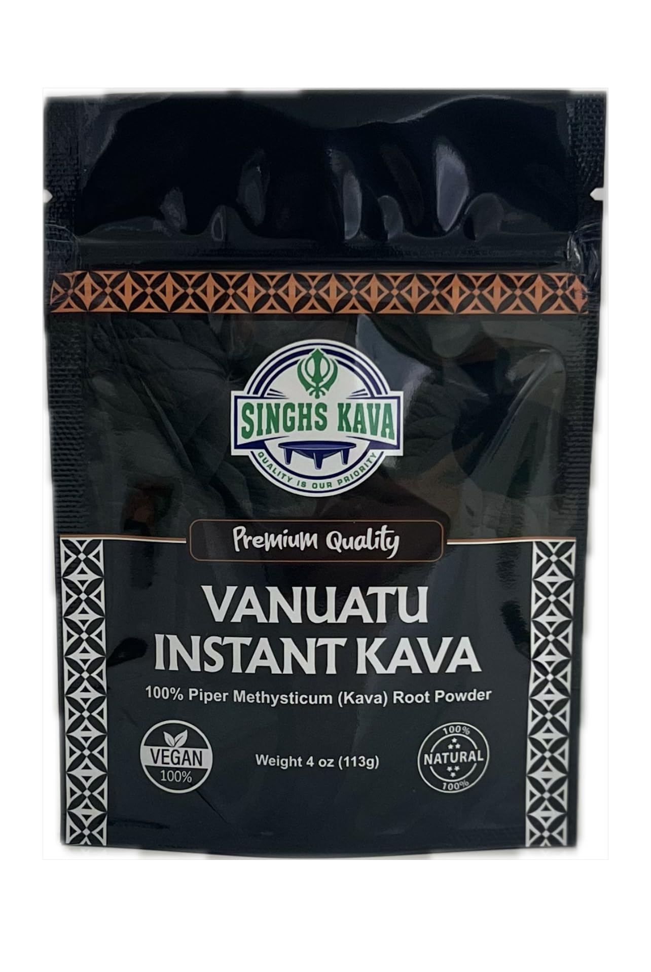 Singhs Micronized Instant Kava Powder bottle enables easy on-the-go relaxation.