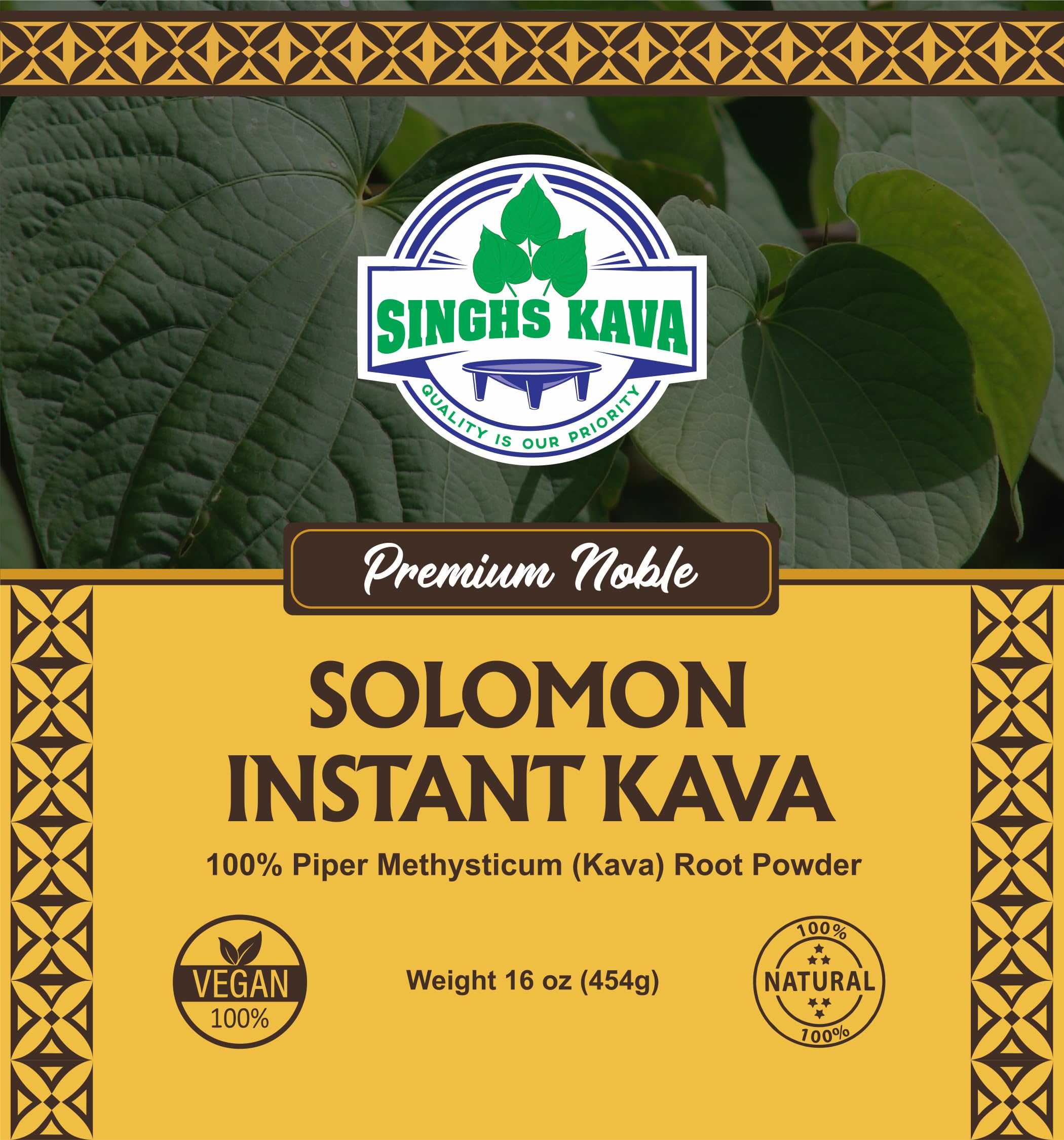 SINGHS Solomon Kava scoop in jar enables fast, mess-free serving
