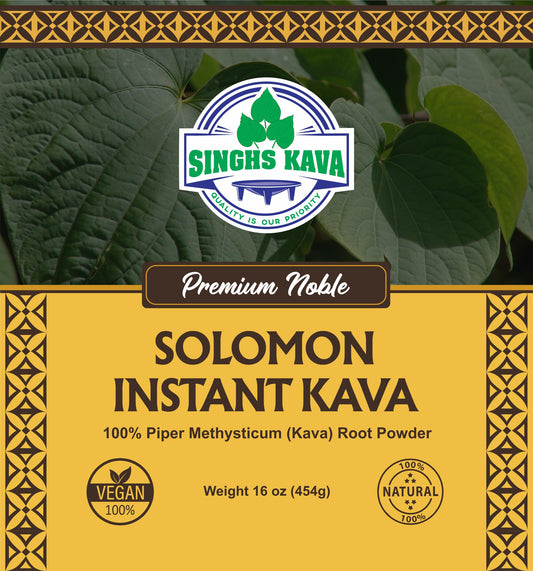 SINGHS Solomon Kava scoop in jar enables fast, mess-free serving
