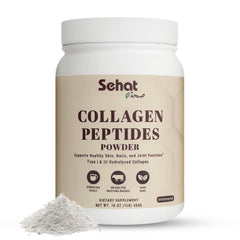 Sinnai Sehat Halal Collagen bottle on kitchen counter supports daily beauty and joint wellness
