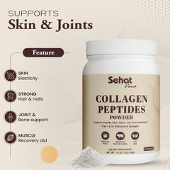 Sinnai Sehat Halal Collagen with scoop packaging highlights convenient protein boost
