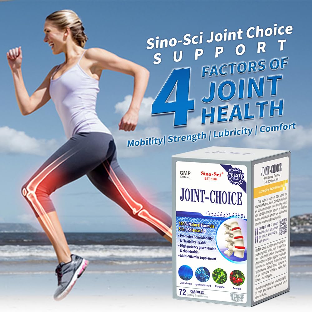 Sino-Sci Joint Choice glucosamine-sulfate ingredient visual for joint health.