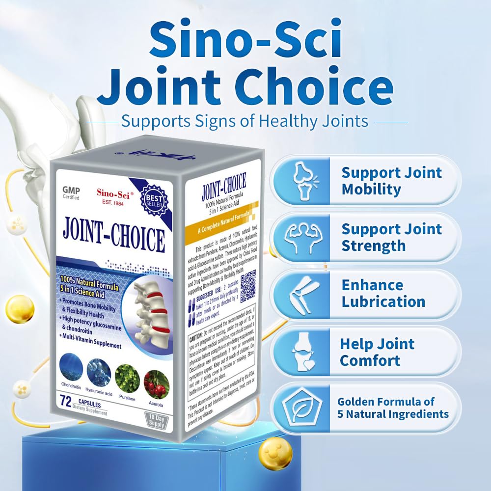 Sino-Sci Joint Choice purslane extract image suggesting mineral-rich support.