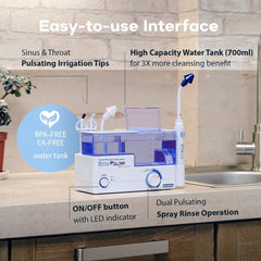SinuPulse Elite Sinuair packets ready-to-use saline support.