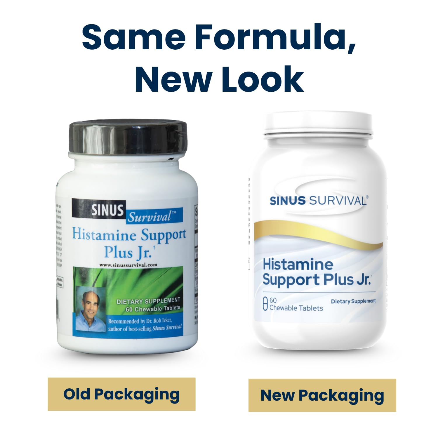 Sinus Survival Histamine Support Plus Jr berry chew serving, convenient daily supplement for kids.