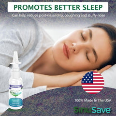 SinuSave compact 1oz packaging ideal for travel and quick relief.