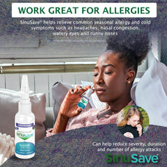SinuSave nine essential oils ingredients highlight natural formula.