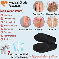 Siomlana diabetic shoes with non-slip rubber sole offer stable footing on various surfaces.