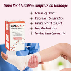 Sion Biotext zinc oxide gauze reduces irritation during wear.