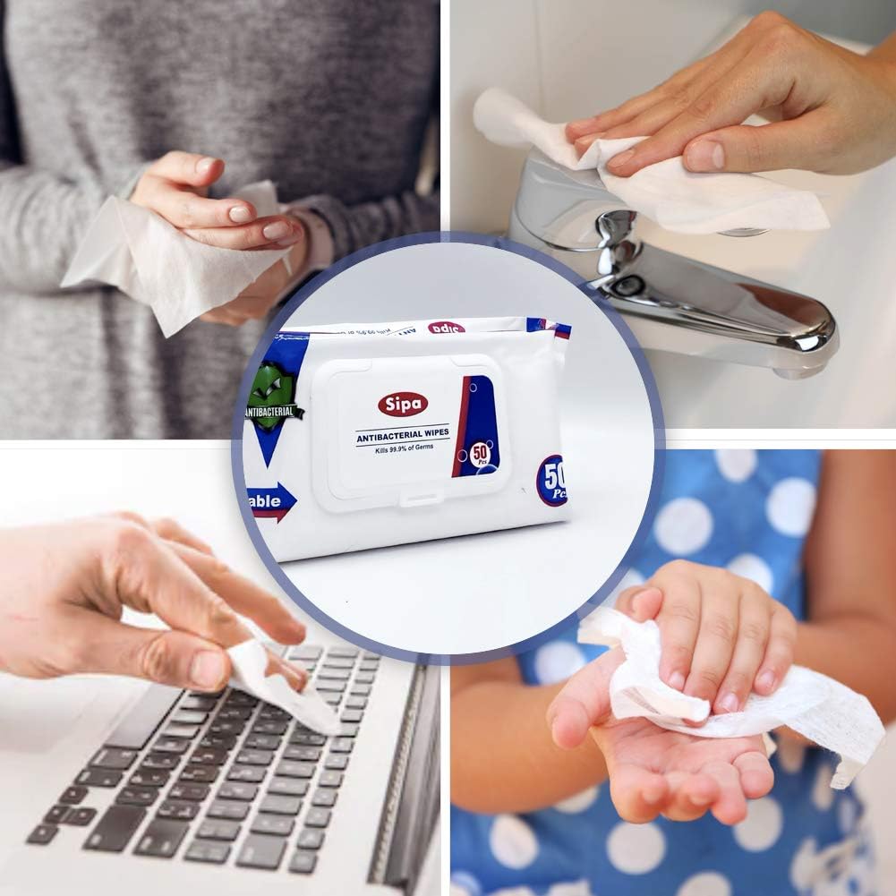 Total 2,250 wipes across 45 bags for long-lasting supply.