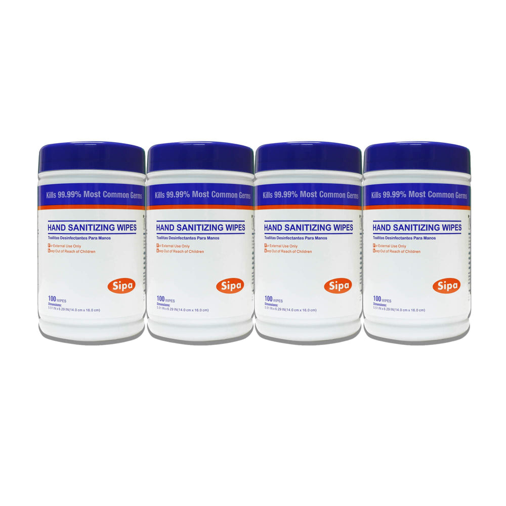 SIPA hand sanitizing wipes with soft texture for comfortable cleansing on the go.