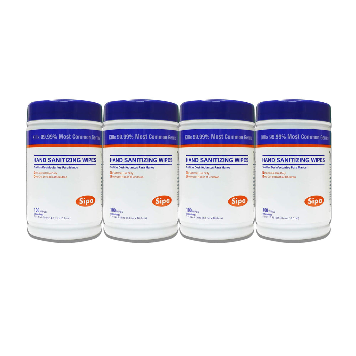 SIPA hand sanitizing wipes with soft texture for comfortable cleansing on the go.