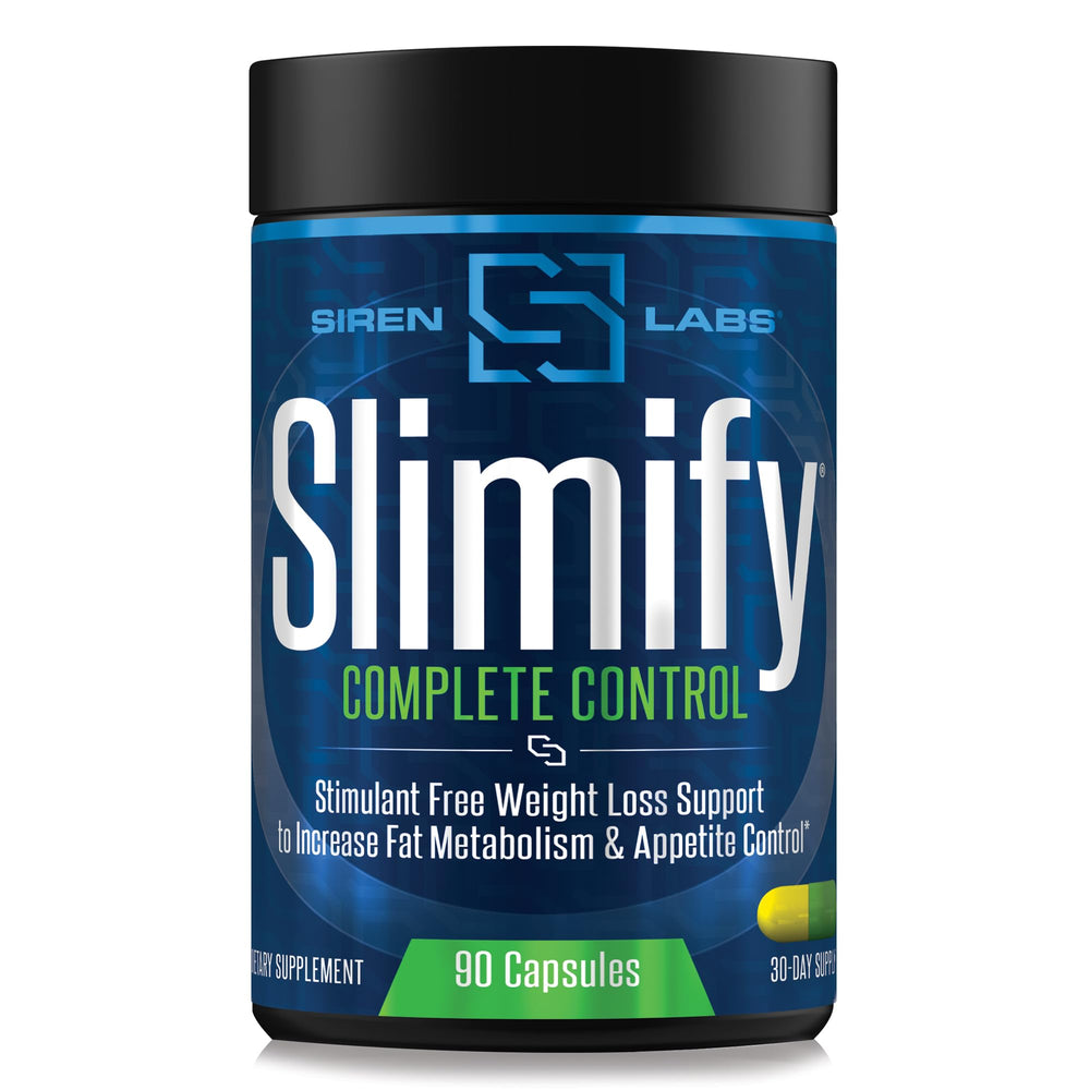 SIRENLABS Slimify bottle front showing stimulant-free metabolism support