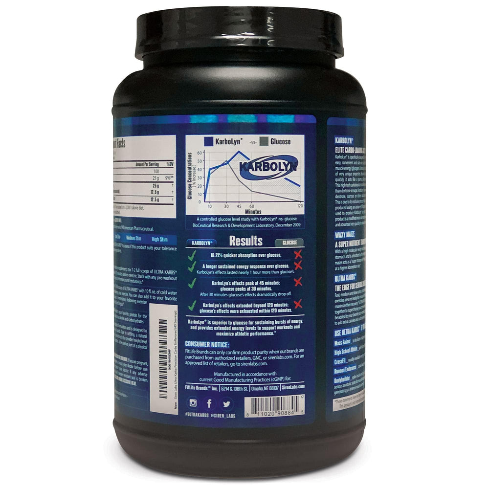 SIRENLABS Ultra Karbs scoop with powder for precise portions