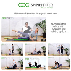 Sissel Spinefitter Green in-use during a Pilates session for spine mobility