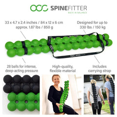 Sissel Spinefitter Green in-use during a yoga routine for muscle relaxation