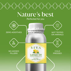 SIVA Lemon Essential Oil beside a diffuser for a bright home ambiance